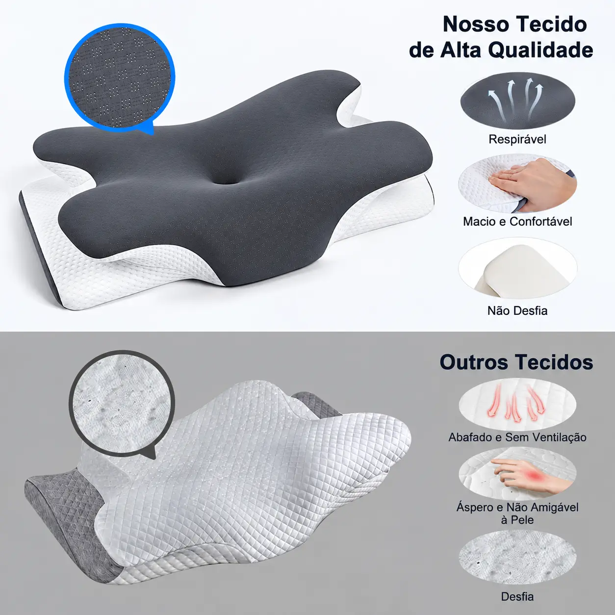 Conforto ao dormir de lado